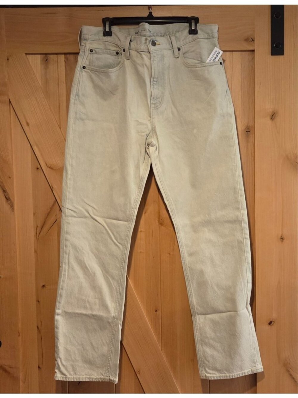 New! OLD NAVY Men's 36x32 90's Straight Built-in Flex Superlight Wash Jeans